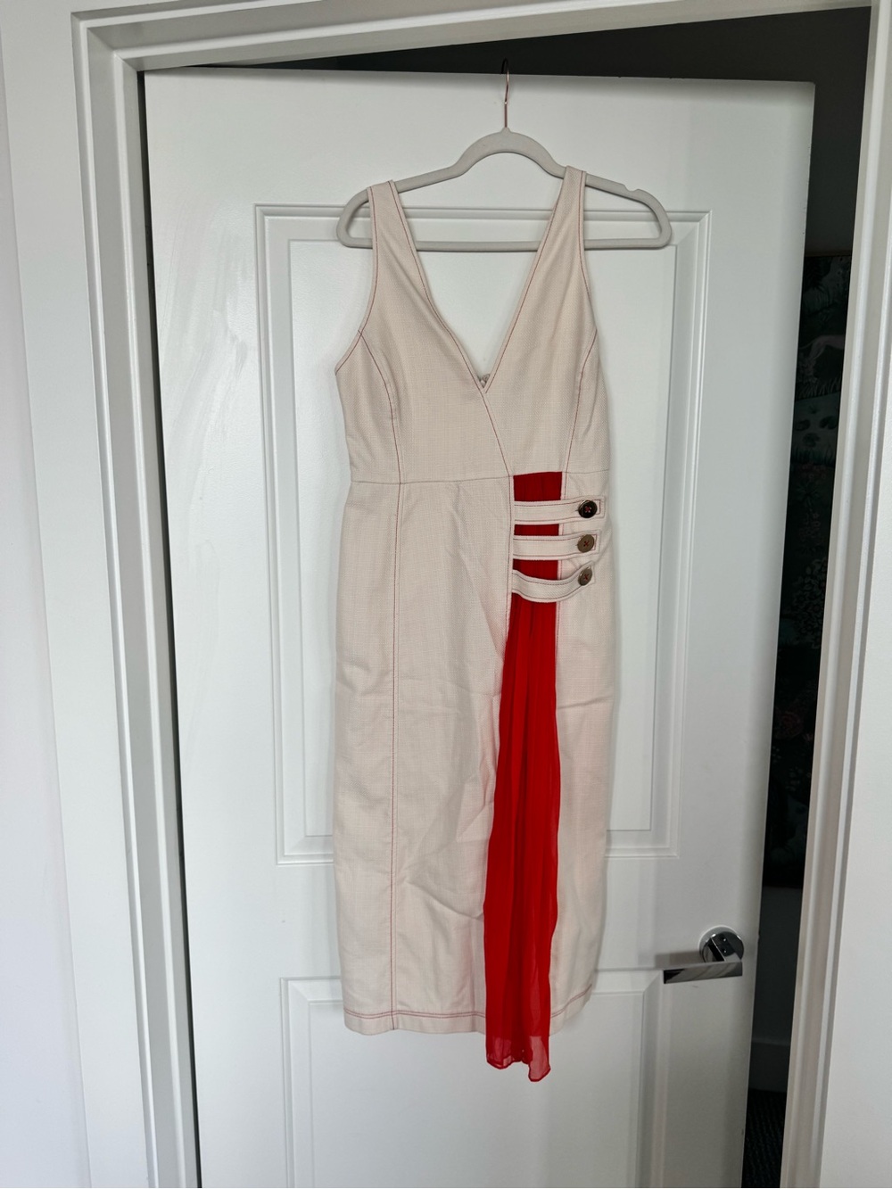 Alexis Colorblock Pattern Long Dress - Picture 5 of 8